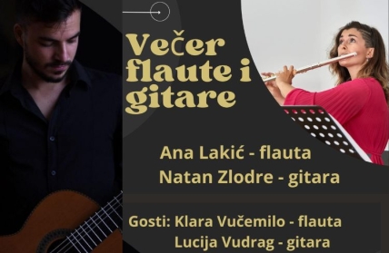 Večer flaute i gitare - 6.lipnja 2023. u 19h